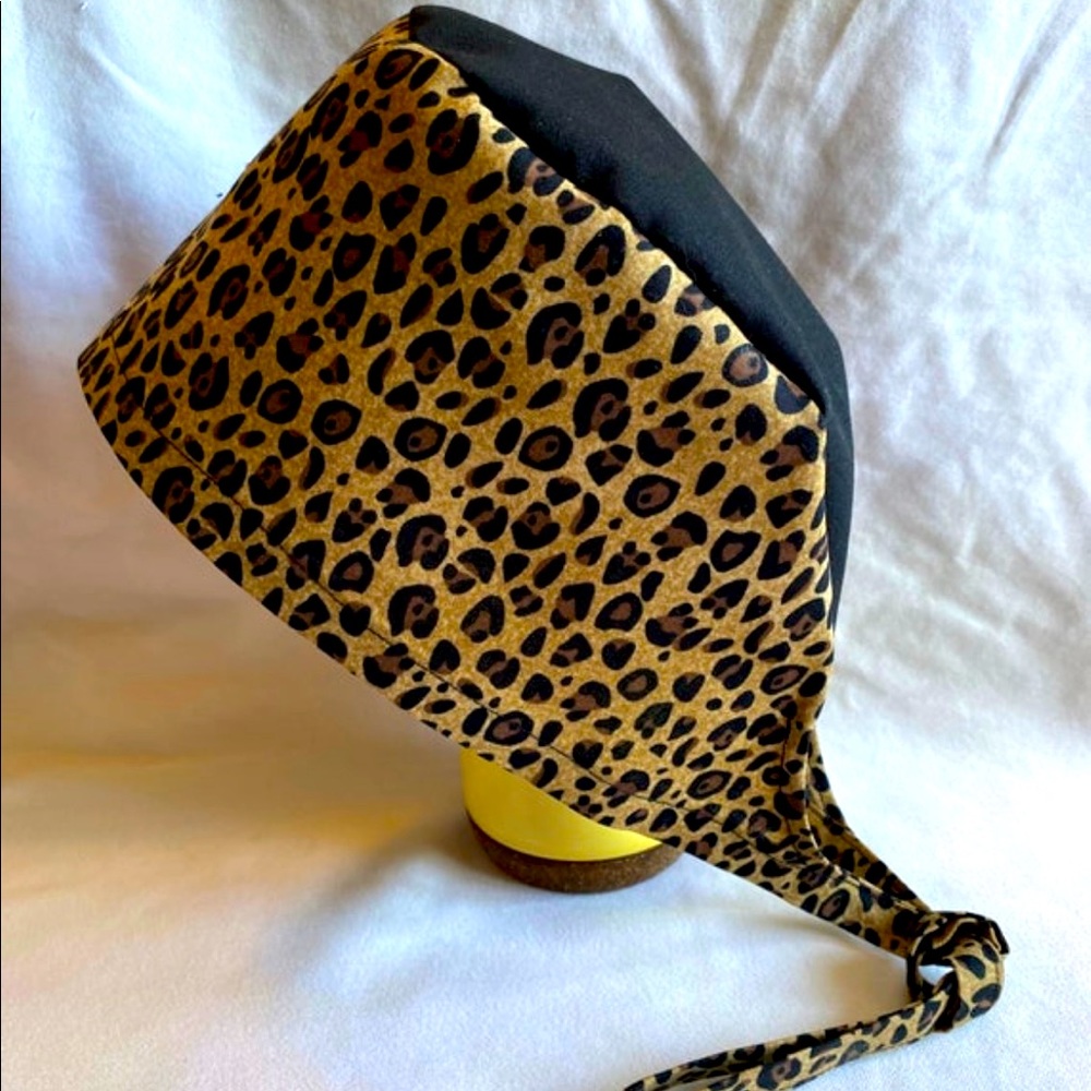 Surgical Scrub Cap Leopard Print